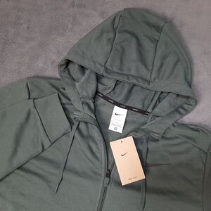 NEW Nike Jacket Mens Medium Green Pine Dri-Fit Zip Training Hoodie CZ6376-338